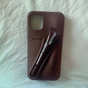 Apple Brown Phone Case with Holder